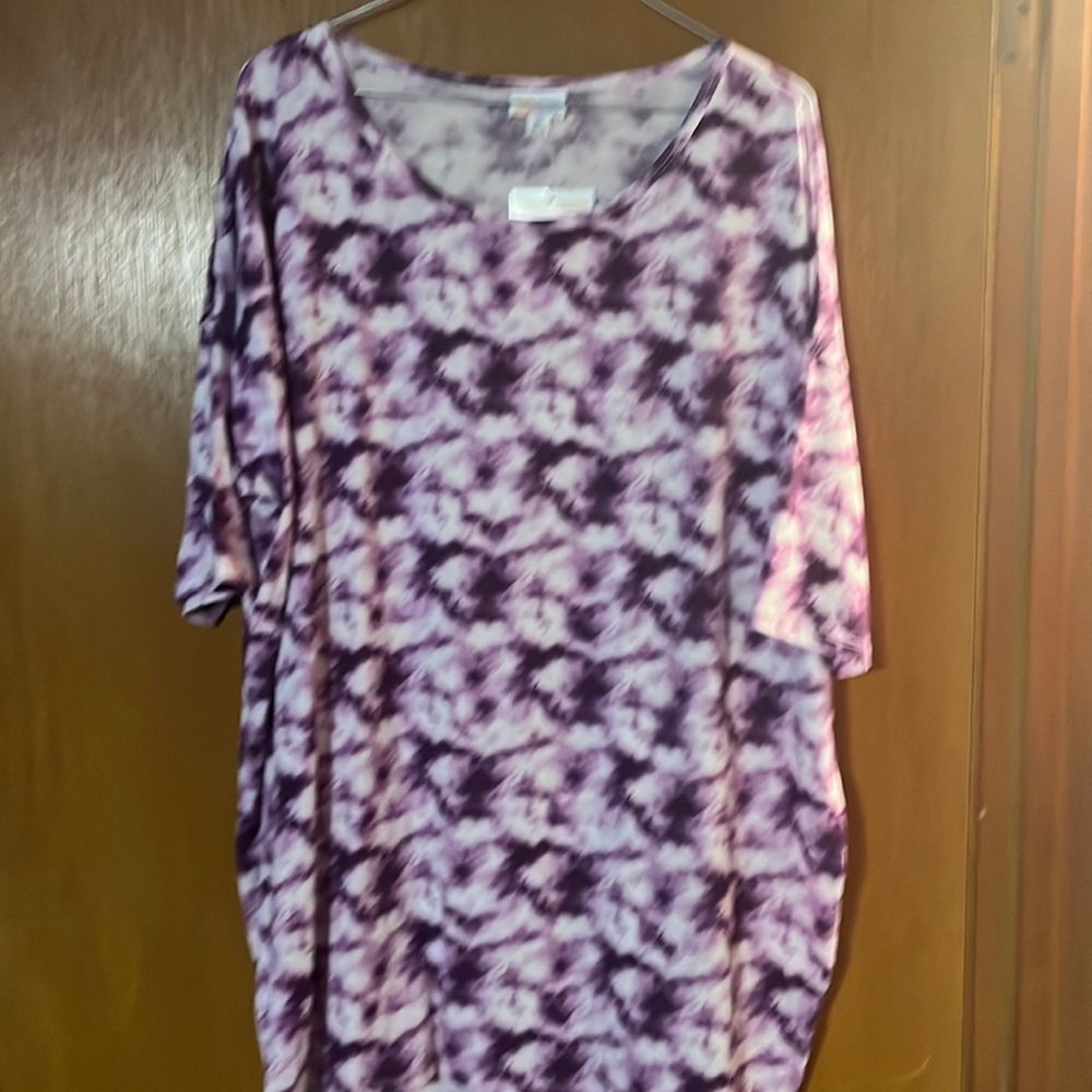 Purple Tie-Dye Women's Top